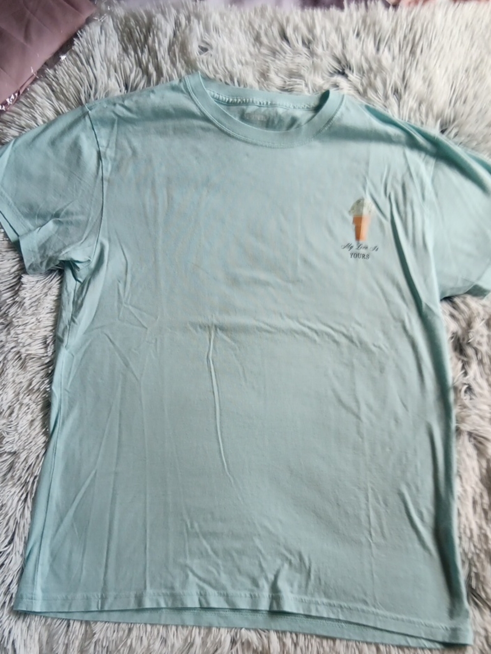 Women's PINK Victoria's Secret Light Seafoam Green Tee Shirt
